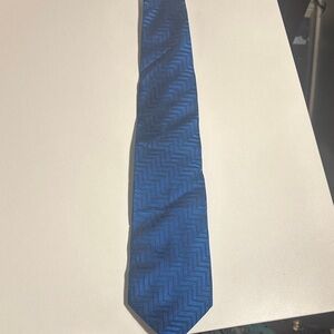 Men's Blue Chevron Pattern Tie and was Originally $75